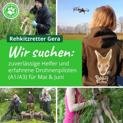 Plakat Rehkitzretter Gera