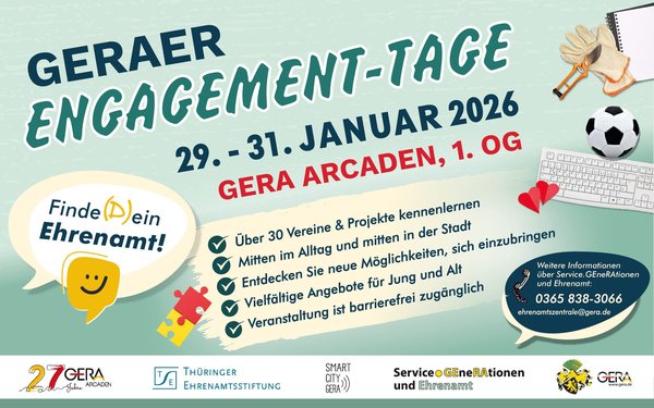 Flyer zu den Geraer Engagementtagen 2026